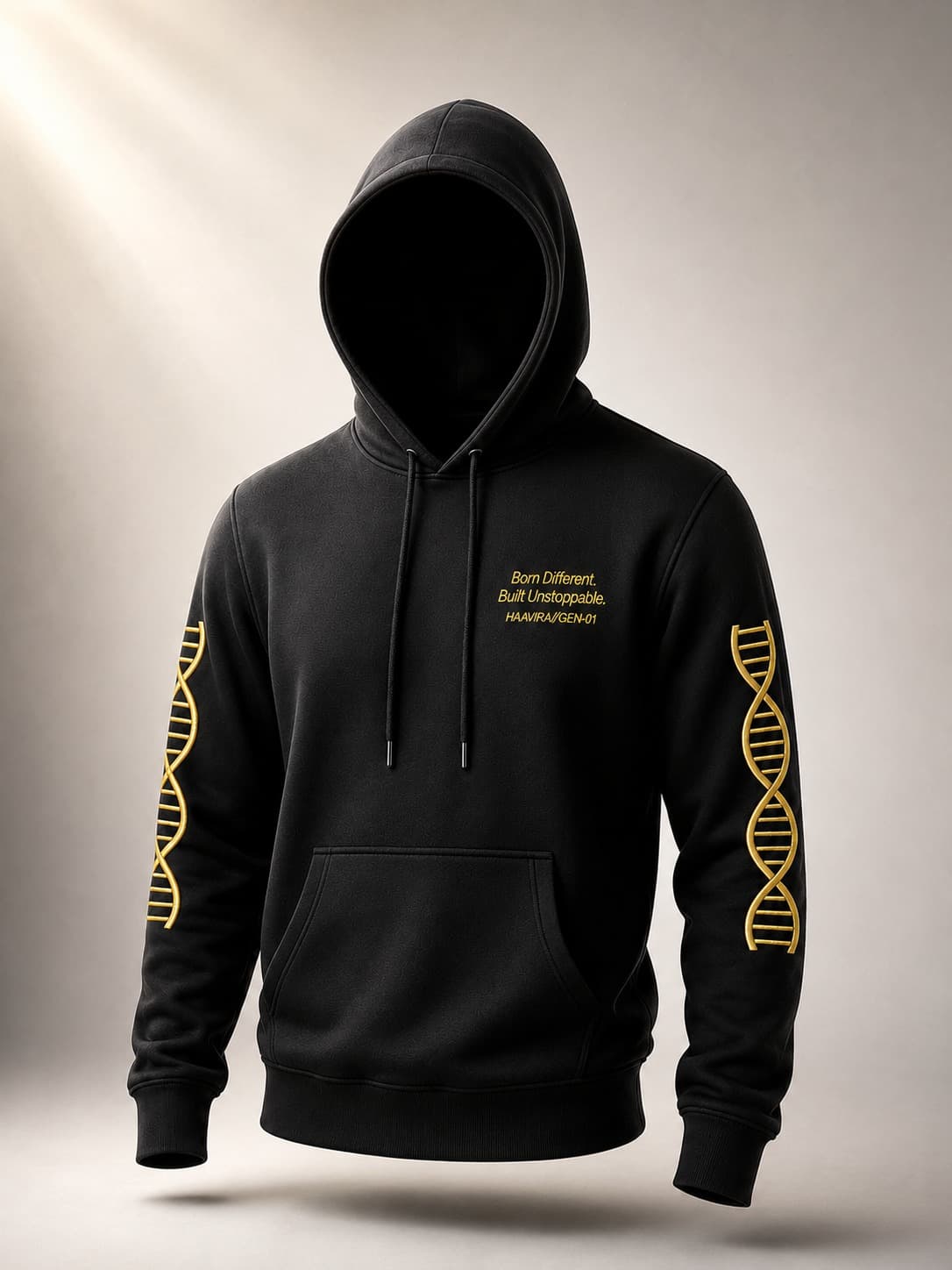 HAAVIRA DNA Embroidered Hoodie — Front